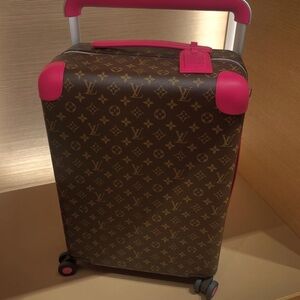 Louis Vuitton Monogram Suitcase with Pink Highlights